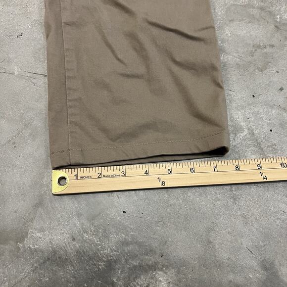 AG Adriano Goldschmied 36x30 Tan Khaki Lux Khaki Tailored Trouser Chino Pants - Picture 2 of 8